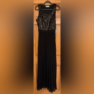 Black Sequin Top Dress